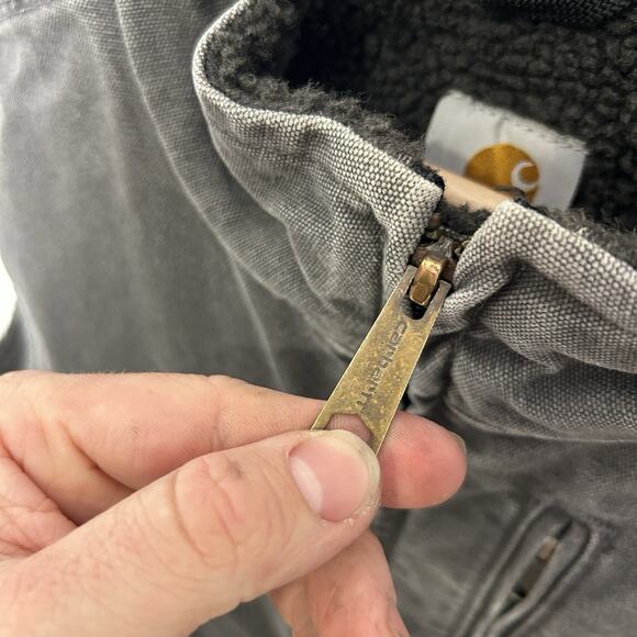 Carhartt Sandstone Sherpa-Lined Vest “Gravel” V33 GVL - Picture 6 of 9